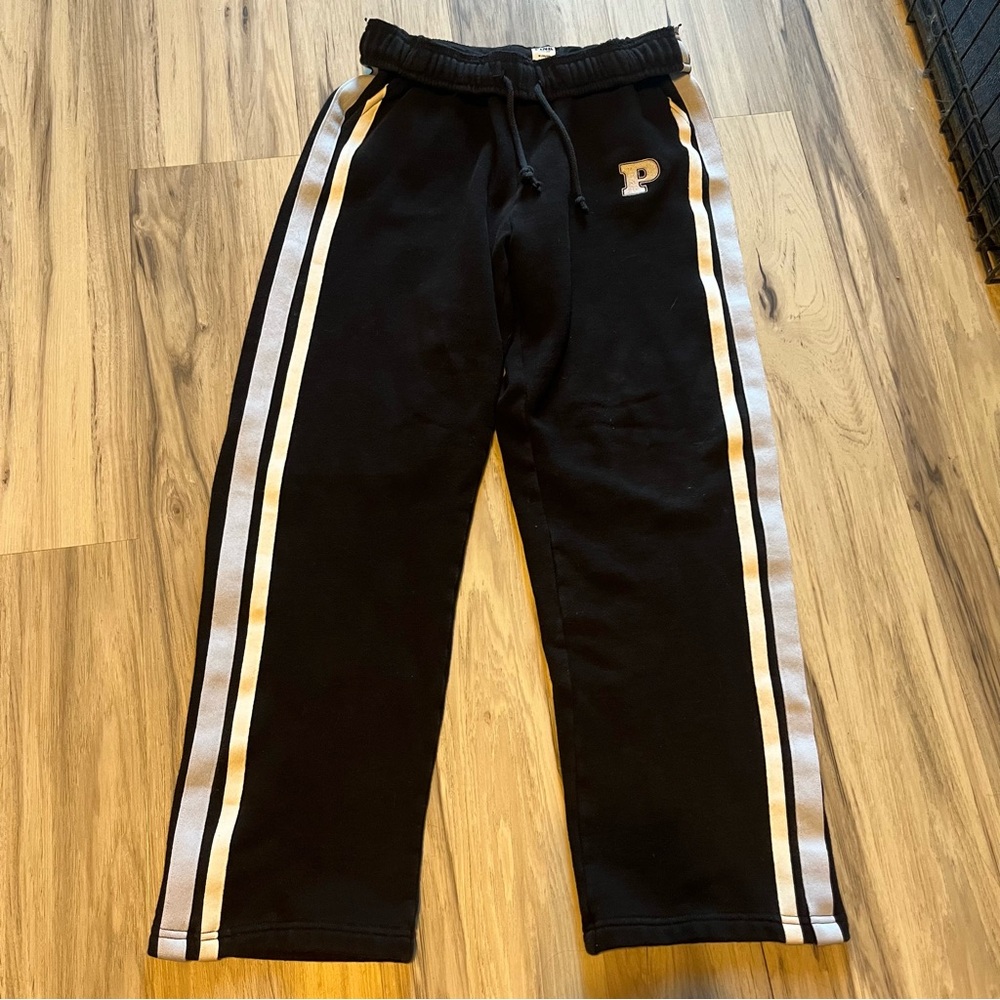 PINK Victoria’s Secret Black Fleece Sweatpants - Picture 4 of 10